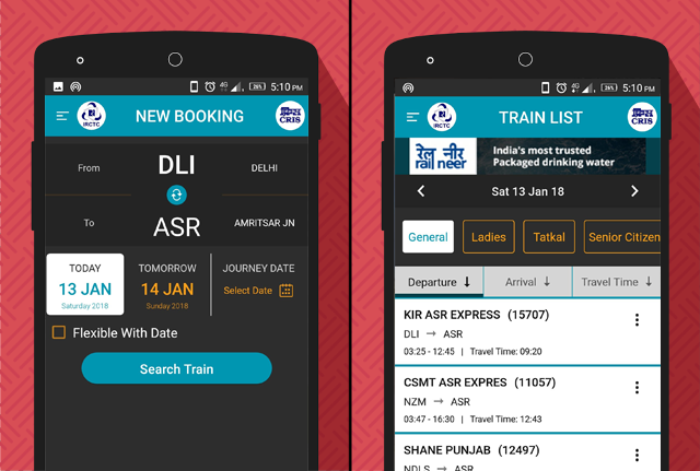 IRCTC app