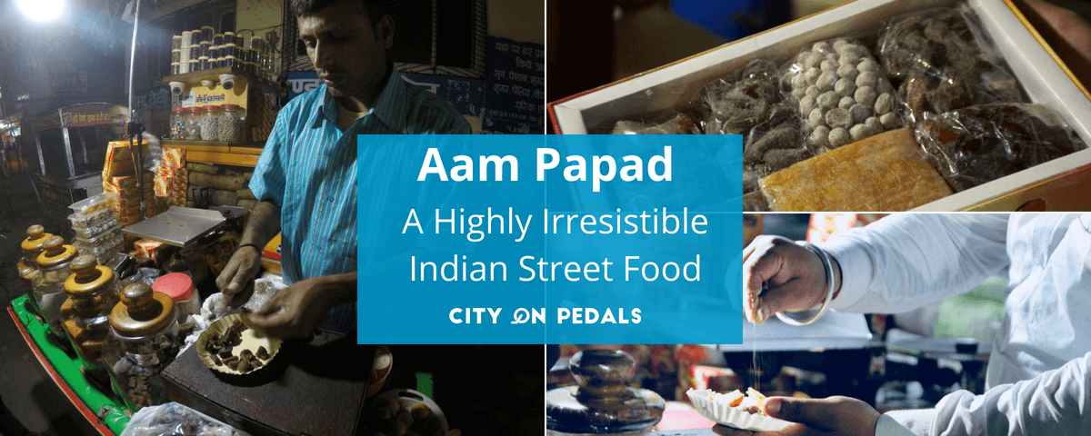 Aam Papad - a fruit that which can be served in form of different shapes and flavours at Amritsar famous shop "ram lubhaya"