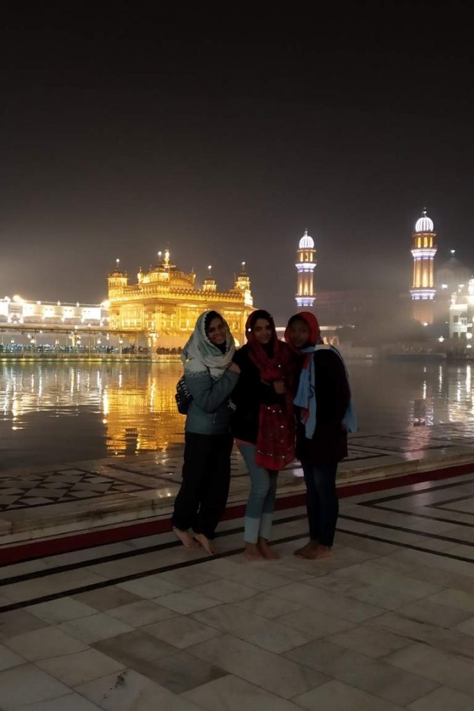 Group of female travelers on the Golden Temple Tour